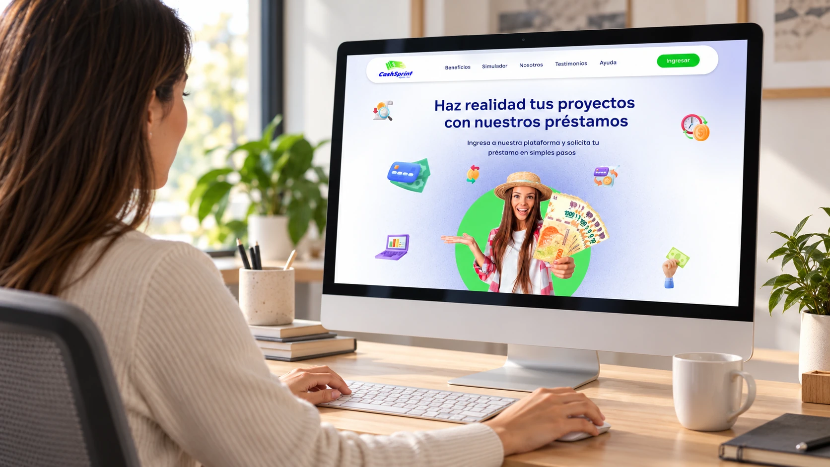 Cash Sprint – diseño UX/UI de plataforma de préstamos online